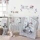 preview thumbnail 3 of 1, Bedtime Originals Little Rascals Gray/Taupe Animal and Leaf Print Window Valance