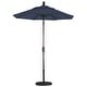 preview thumbnail 35 of 47, California Umbrella 6' Rd. Aluminum Patio Umbrella, Crank Lift, Push Button Tilt, Sunbrella fabric, Bronze Finish Navy Blue