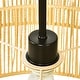 preview thumbnail 8 of 8, Boho Light Fixture 2-Tier Handwoven Rattan Pendant Lights