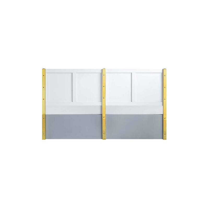 QUEEN Bed with High Gloss Finish - Modern Gray Bedroom Furniture - Island Oasis