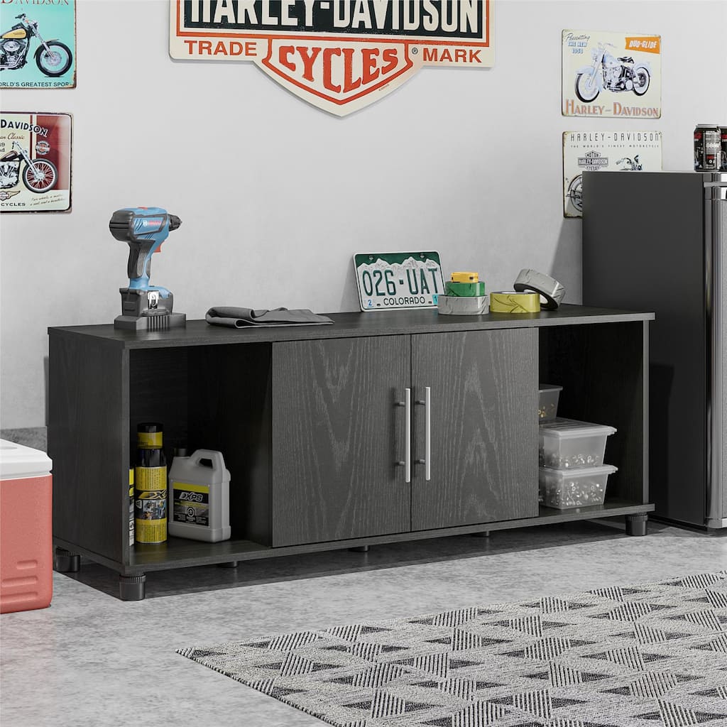 Anmytek Shoe Storage Bench 4 Compartments Entryway Mudroom Seating Black Brown Organizer