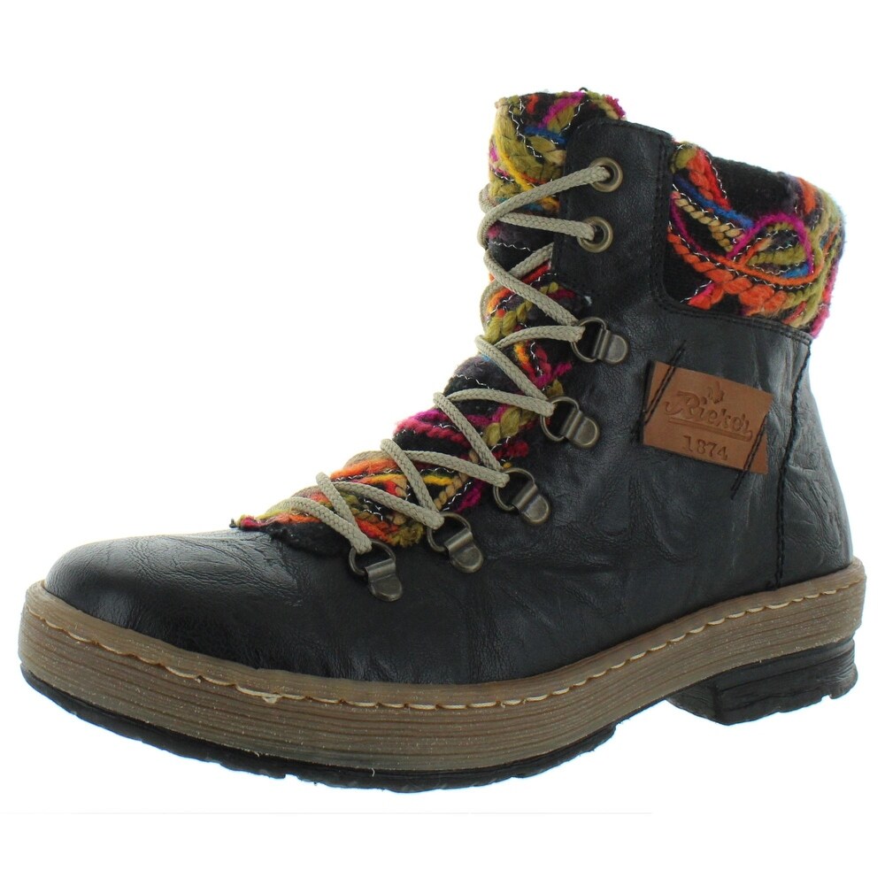 rieker womens black ankle boots