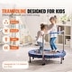 preview thumbnail 3 of 17, Foldable 36 Inch Toddler Trampoline for Indoor Outdoor Active Play