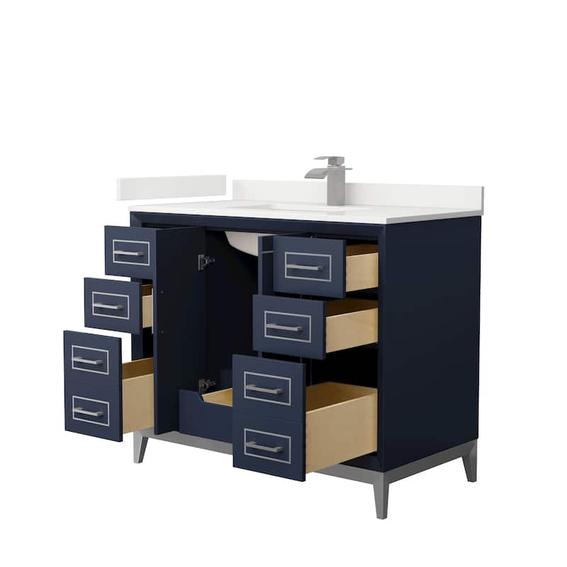 Marlena 42-inch Single Vanity, Quartz Top
