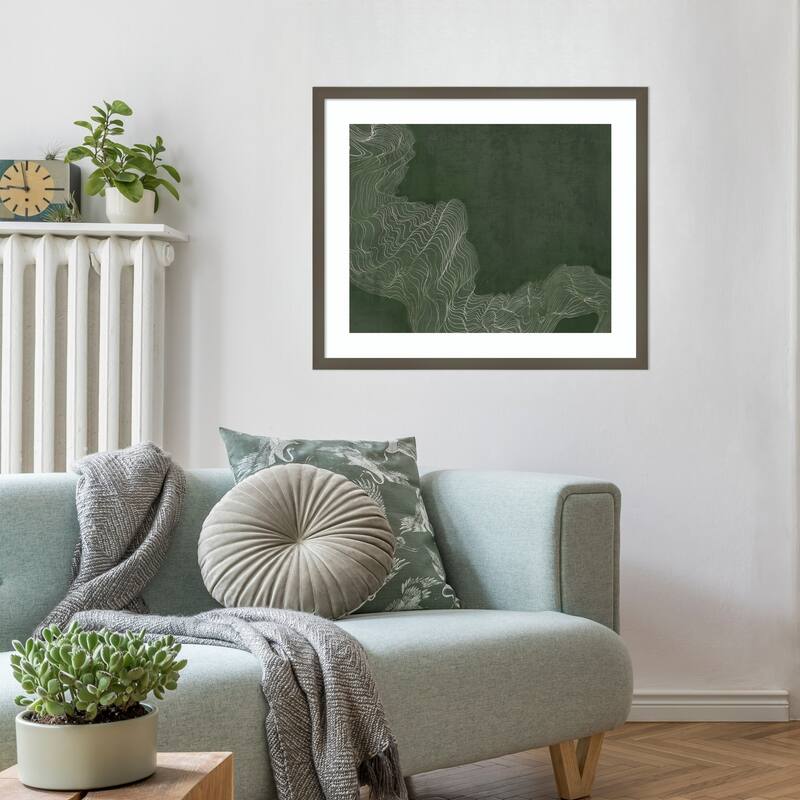 Mosslight by PI Studio Wood Framed Wall Art Print