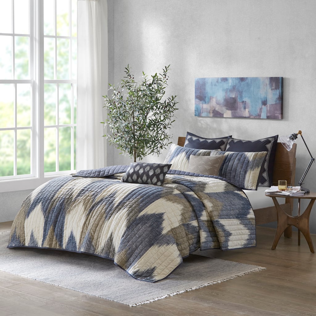 GDF Studio - Printed Cotton Quilt Comforter Set