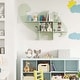 preview thumbnail 2 of 9, Costway 2-Tier Floating Dinosaur Kids Bookshelf Wall-Mounted Nursery - See Details