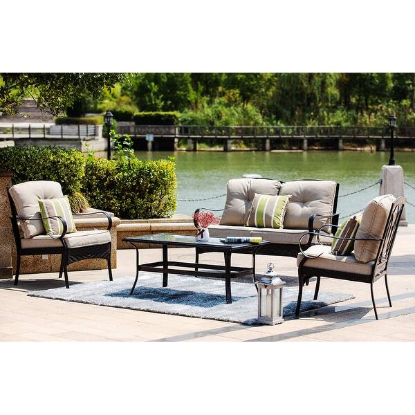 slide 1 of 16, Moda Steel Patio Durable Sofa Sets For Customer Free Combination