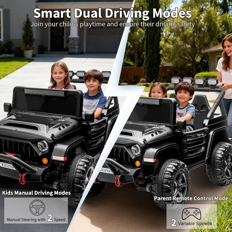 24V 2 Seater Electric Ride on Toys Truck for Kids Best Gift