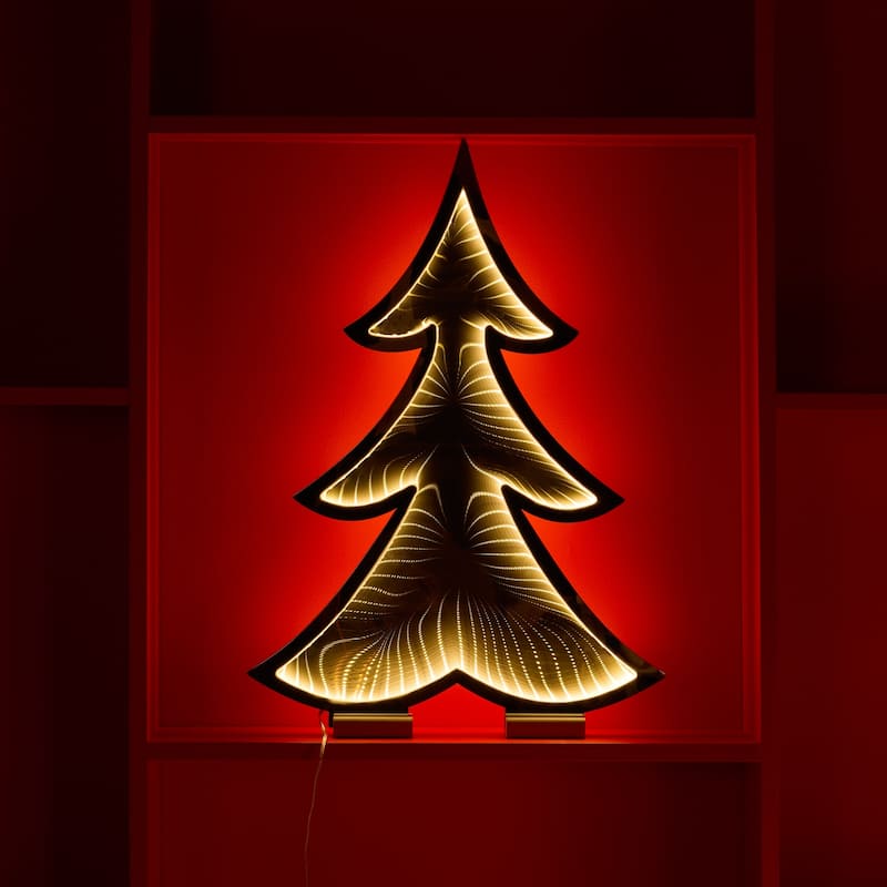 Pine Tree Outline Ekko Light Display 24.5"H