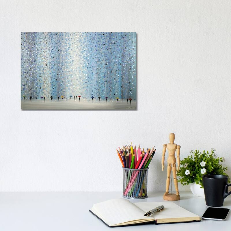 iCanvas "Little Umbrellas" by Ekaterina Ermilkina Canvas Print - 8x12x0.75
