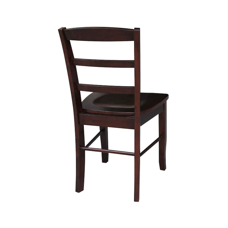 International Concepts Solid Wood Madrid Ladderback Chairs, Set of 2