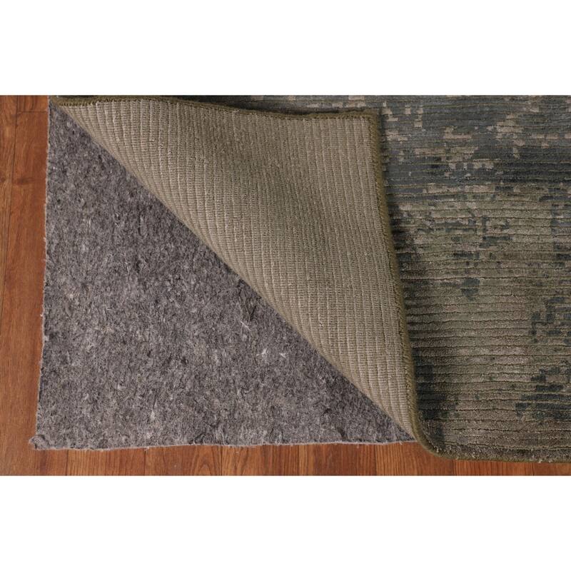 Striped / Abstract Oriental Area Rug Handmade Wool Carpet - 6'0"x 9'1"