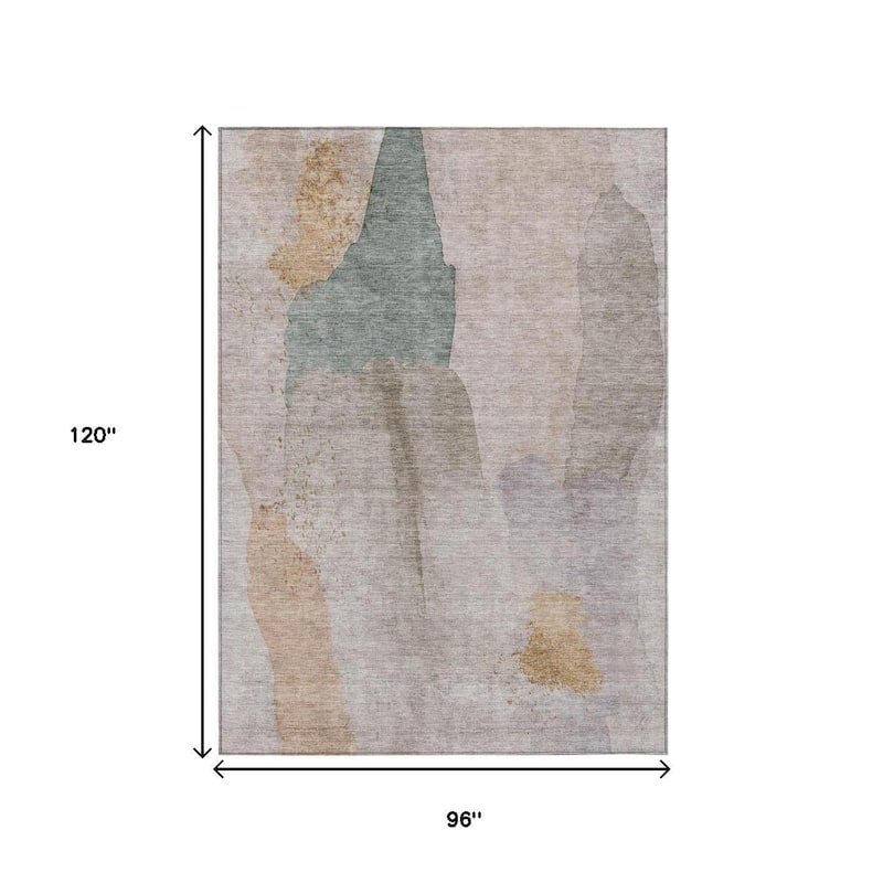 HomeRoots Abstract Transitional Rectangle Outdoor Rug