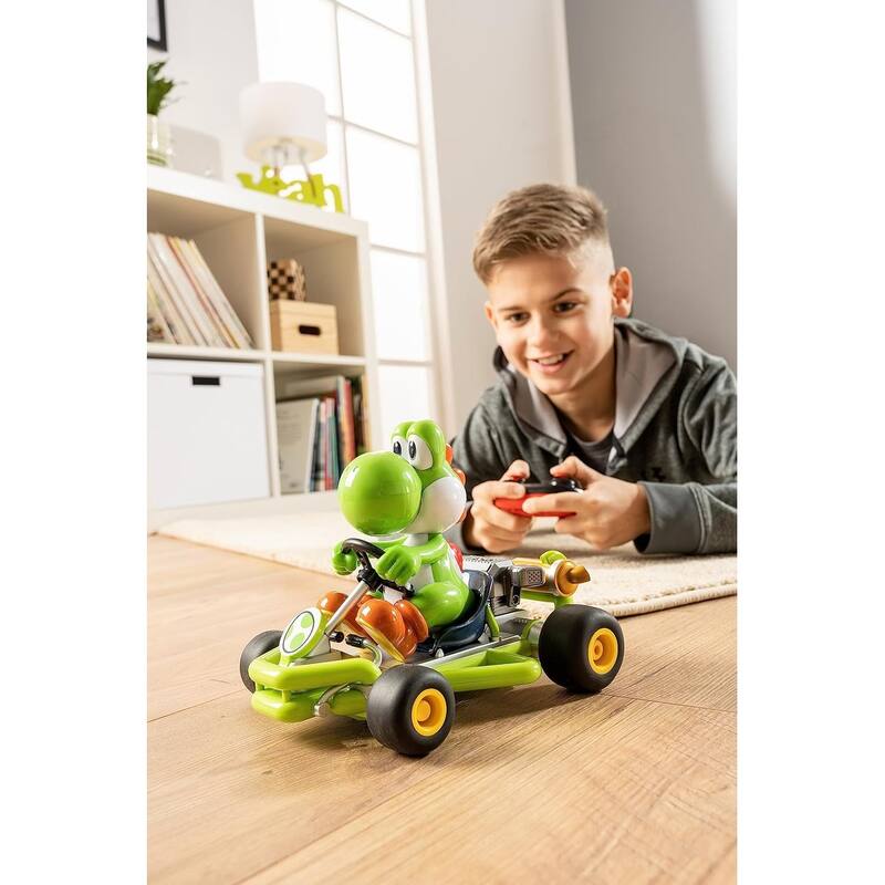 Kid's 2.4GHz Mario Kart Pipe Kart Remote Control Toy Car, Yoshi