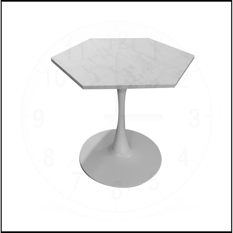31.50"Modern Hexagonal Coffee Table with MDF Table Top
