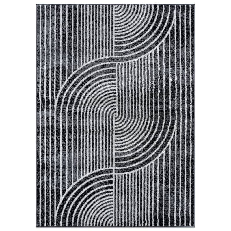 Contemporary Arch Knot Design Area Rug