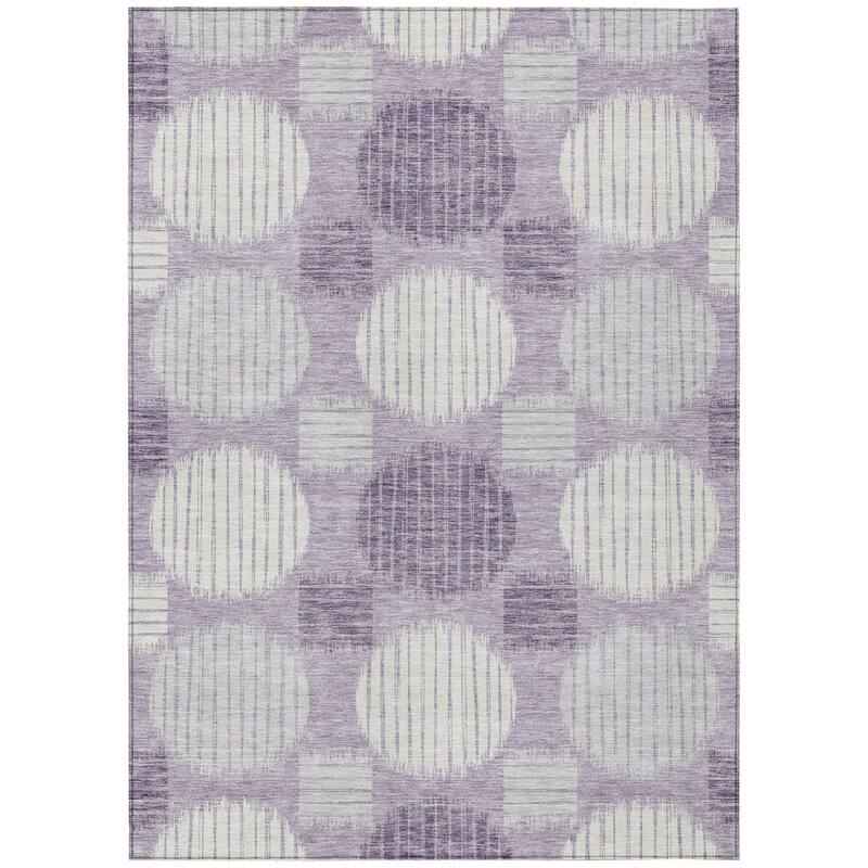 HomeRoots Geometric Transitional Rectangle Outdoor Rug