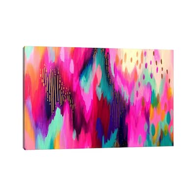 iCanvas "Bright Brush Strokes LXI" by ETTAVEE Canvas Print