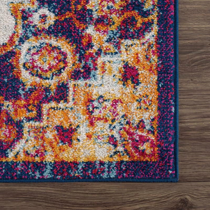 Hauteloom Istanbul Collection Vintage Oriental Traditional Medallion Area Rug
