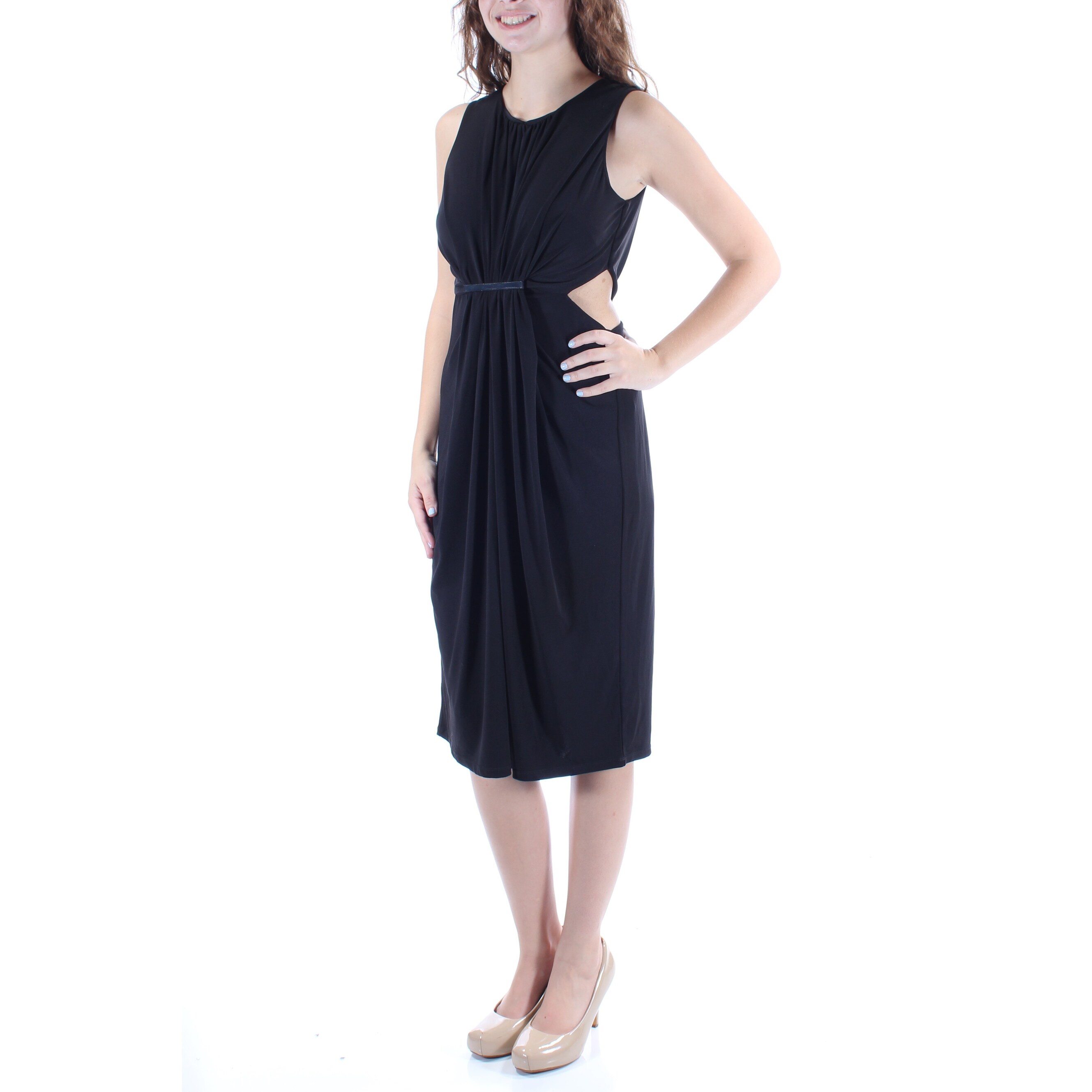 black below the knee dress