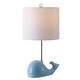 preview thumbnail 7 of 13, SAFAVIEH Kids Lighting 19" Walter Whale Lamp