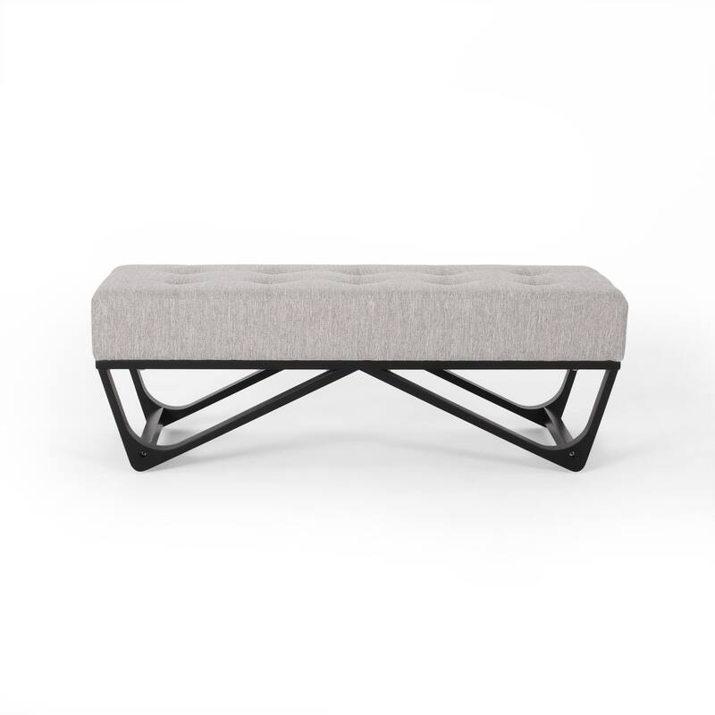 Button-tufted Sleek Bench