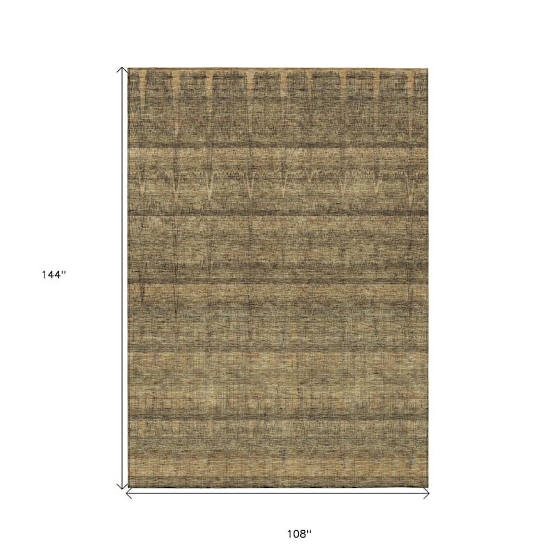 HomeRoots Striped Transitional Rectangle Outdoor Rug