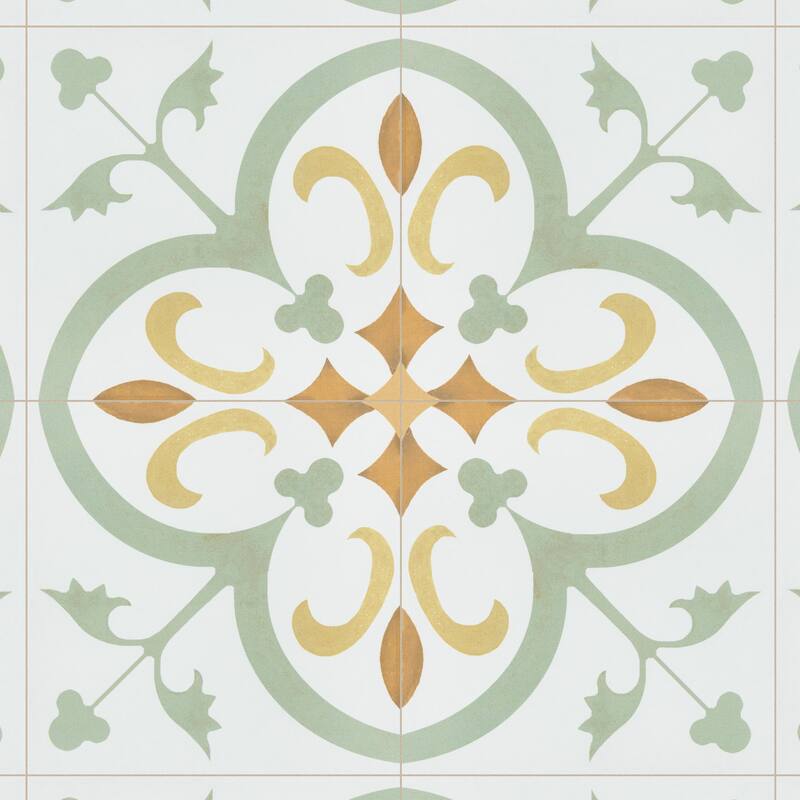 Merola Tile Revival Memory 7-3/4" x 7-3/4" Ceramic Floor and Wall Tile