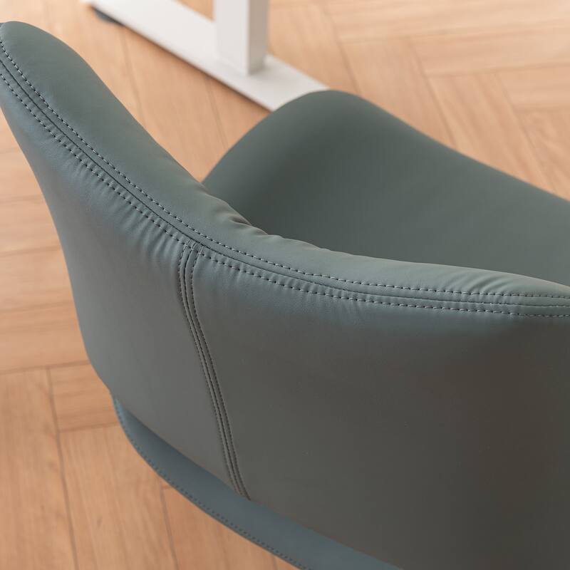 Swivel Armless Ergonomic Office Chair with Wheels