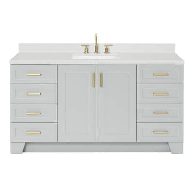 Ariel Q066SCQRVO Taylor 66" Free Standing Single Basin Vanity Set with