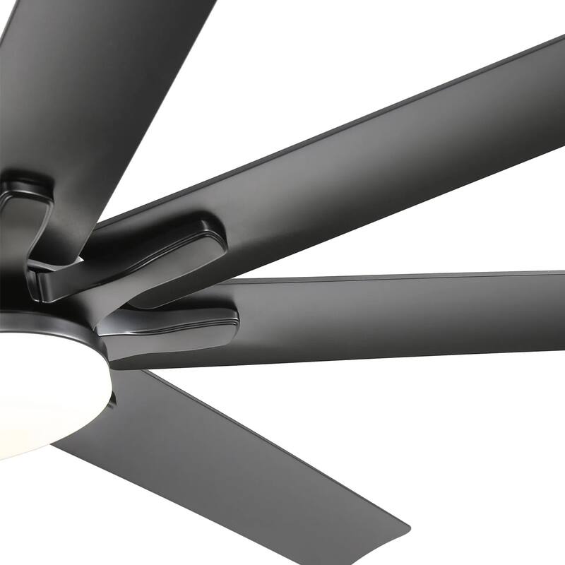 66 Inch Smart Ceiling Fan Light with Remote/APP/Alexa Control, Indoor/Outdoor Low Profile Ceiling Fans with Reversible Blades