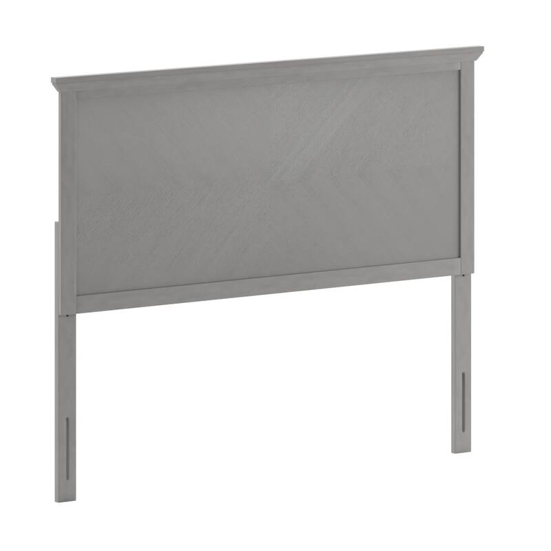 Solid Wood Herringbone Patterned Headboard Only