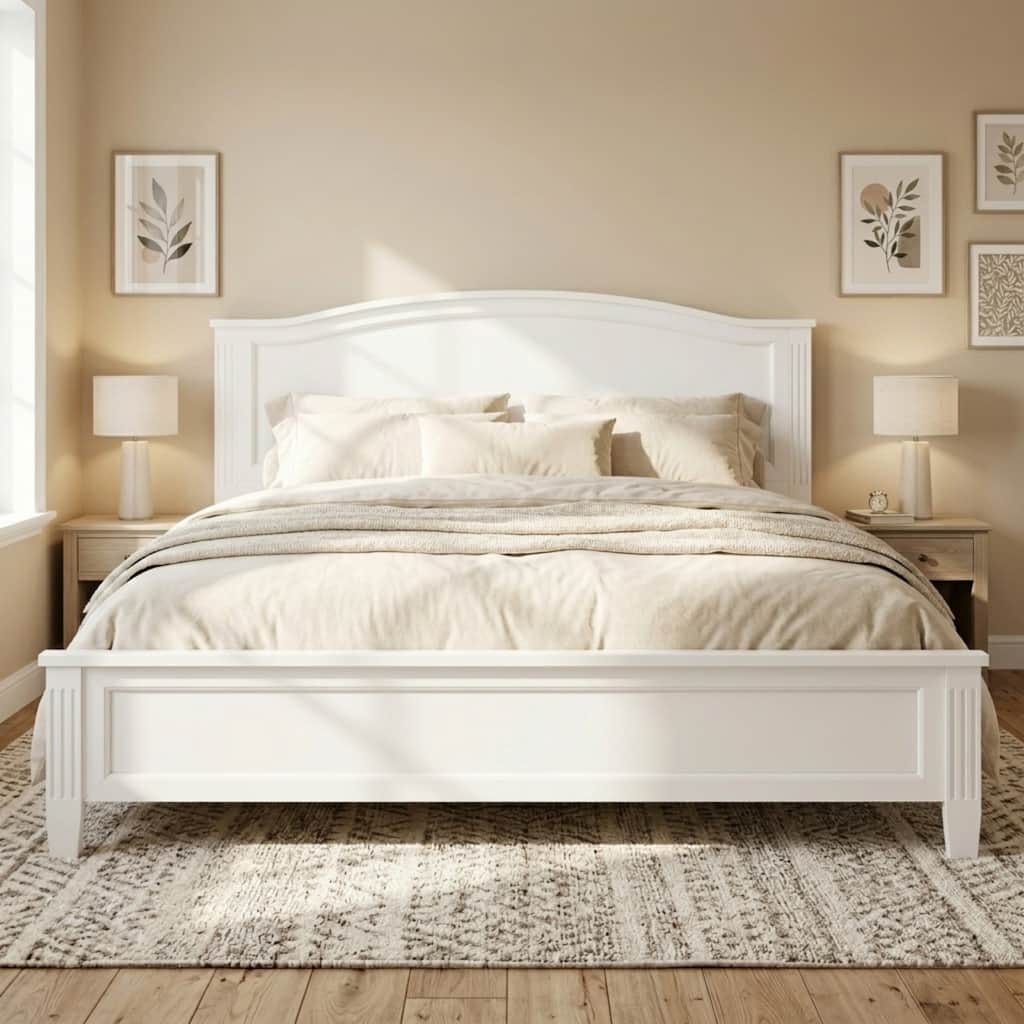 Classic Arched Panel Platform Bed by Harper&Bright Designs