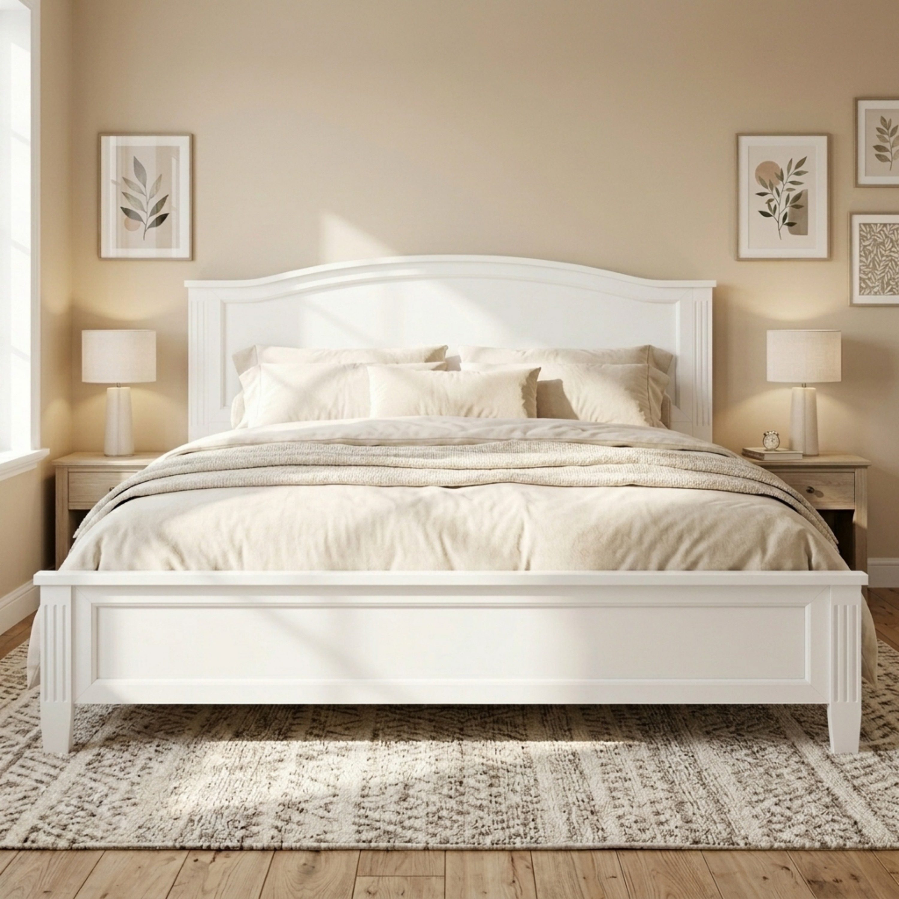 Classic Arched Panel Platform Bed by Harper&Bright Designs