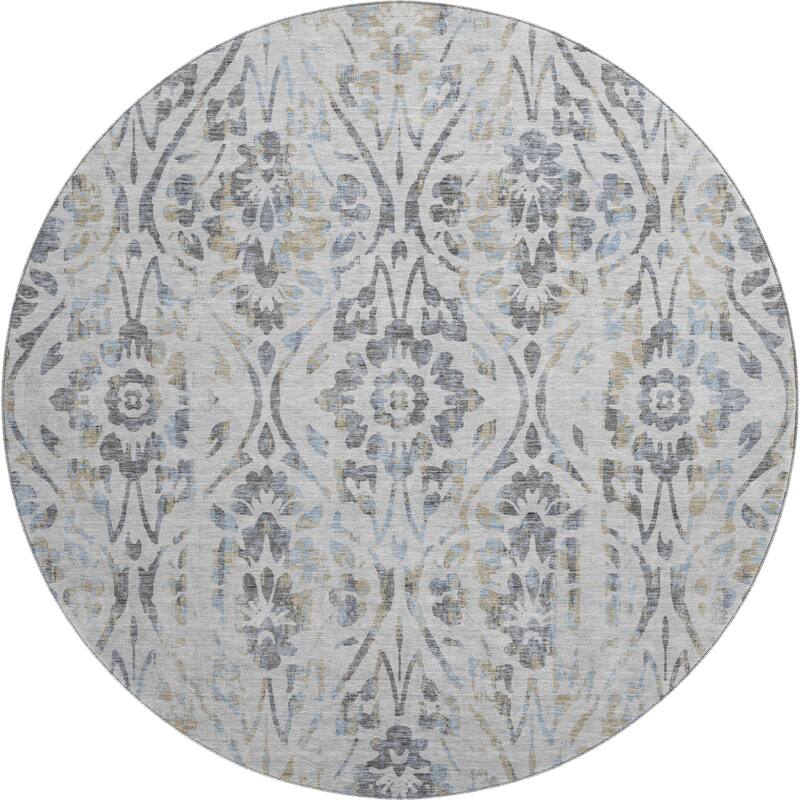 Premium Washable Super Soft Floral Damask Mayfield Rug