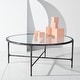 preview thumbnail 5 of 39, SAFAVIEH Couture Jessa Round Metal Coffee Table - 36"W x 36"D x 15"H