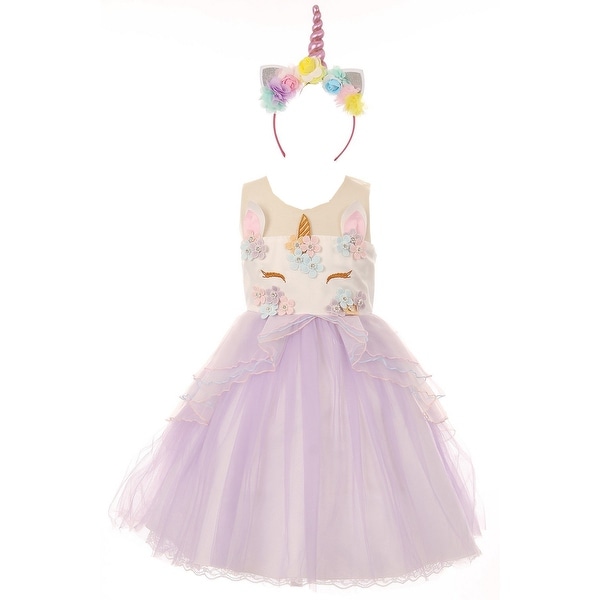 unicorn dress with headband