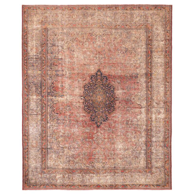 ECARPETGALLERY Hand-knotted Antalya Vintage Red Wool Rug - 9'8 x 12'1