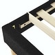preview thumbnail 30 of 76, Upholstered Platform Bed Frame, Velvet, Wood Support, Modern