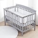 preview thumbnail 11 of 9, BreathableBaby Breathable Mesh Liner for Full-Size Cribs, Deluxe 4mm Mesh (Size 4FS Covers 3 or 4 Sides)