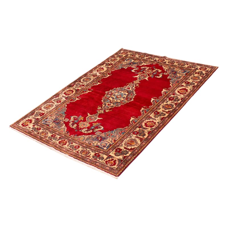 Andelz Red Rug 4'3" x 6'9" - 5'3 x 7'9