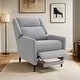 preview thumbnail 3 of 39, Furniture of America Selric Modern 31-inch Upholstered Push Back Recliner Grey Linen