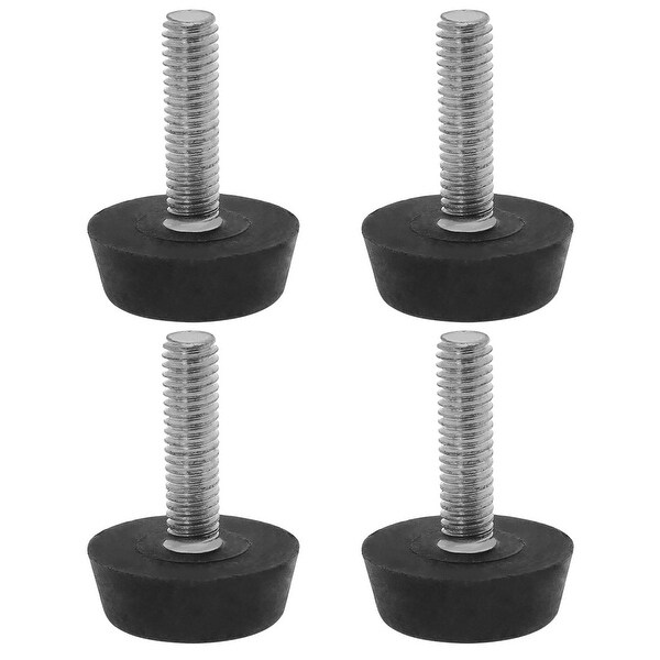M6 x 22 x 22mm Furniture Glide Leveling Feet Adjustable Leveler Floor Protector for Table Desk Leg 4pcs