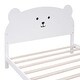 preview thumbnail 8 of 7, Full Size Wood Platform Bed with Bear-Shaped Headboard, Footboard, and Wooden Support
