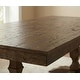 preview thumbnail 10 of 16, 74.8-inch Long Vintage Farmhouse Dining Table for 6-8 People,Sturdy Wooden Frame,Solid Wood Double Pedestal Legs