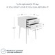 preview thumbnail 76 of 82, Nathan James Harper 2-Drawer Mid-Century Side Table