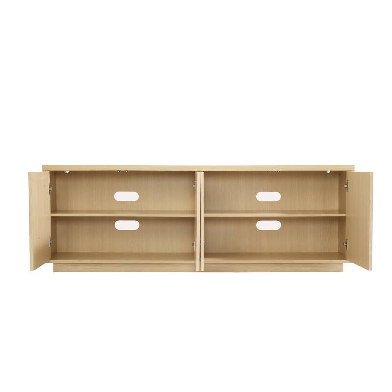 Wave Textured Modern Sideboard Cabinet