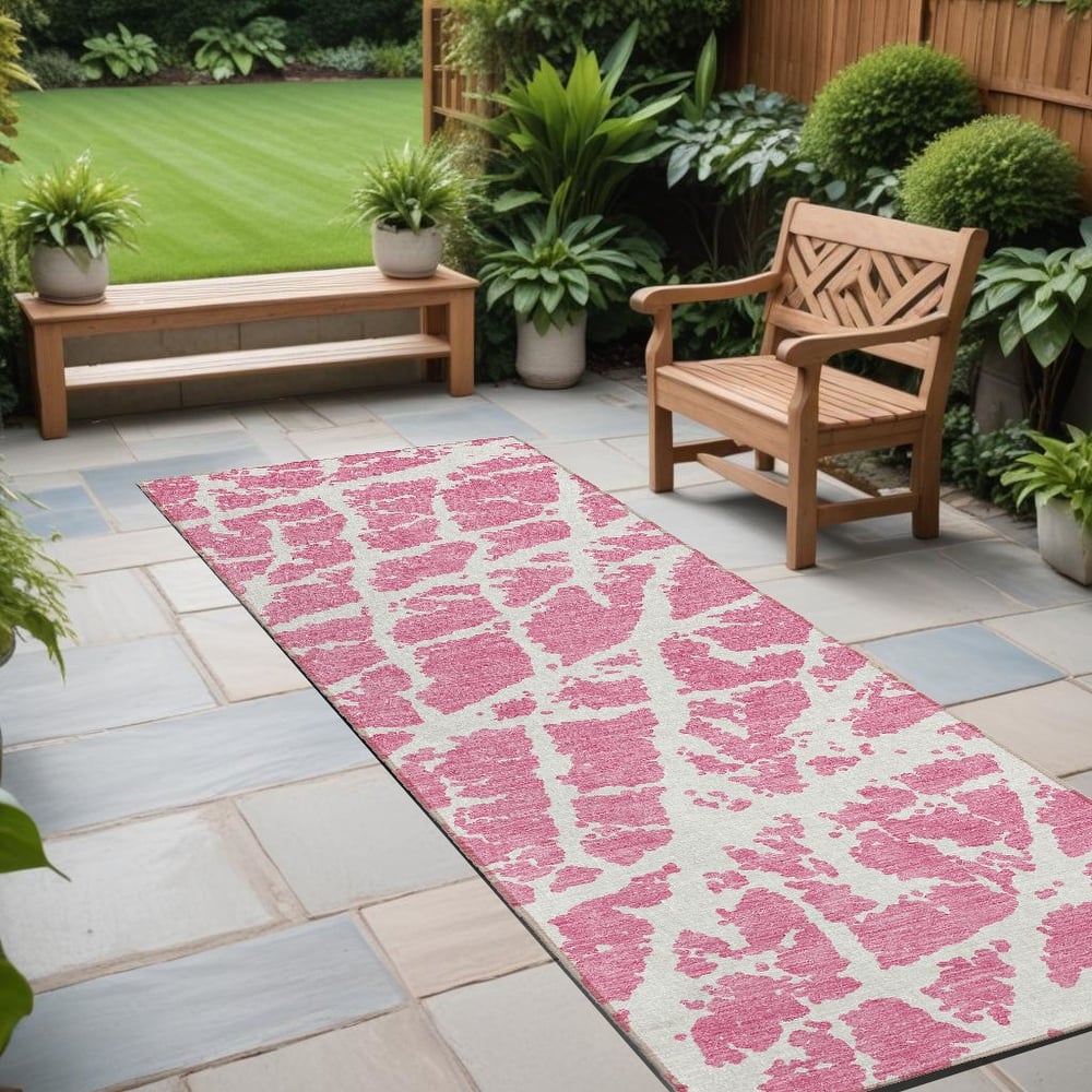Daso Unique Abstract Weather Resistant Classic Meets Modern Outdoor Rug