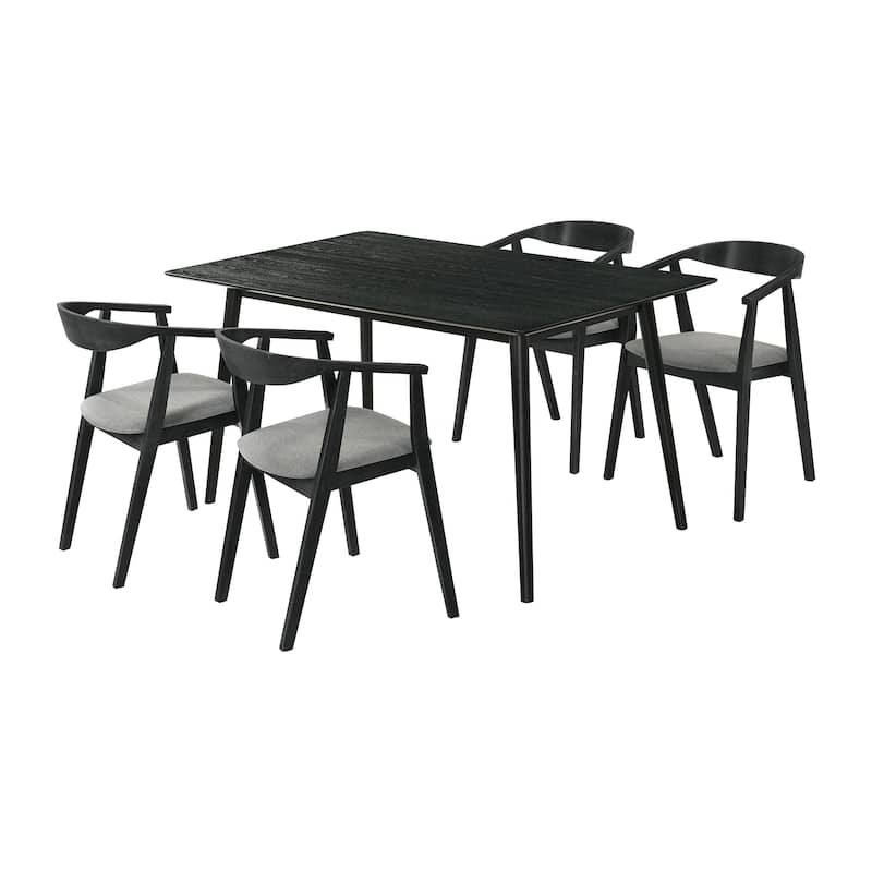 Westmont Santana 5 Piece Wood Dining Set